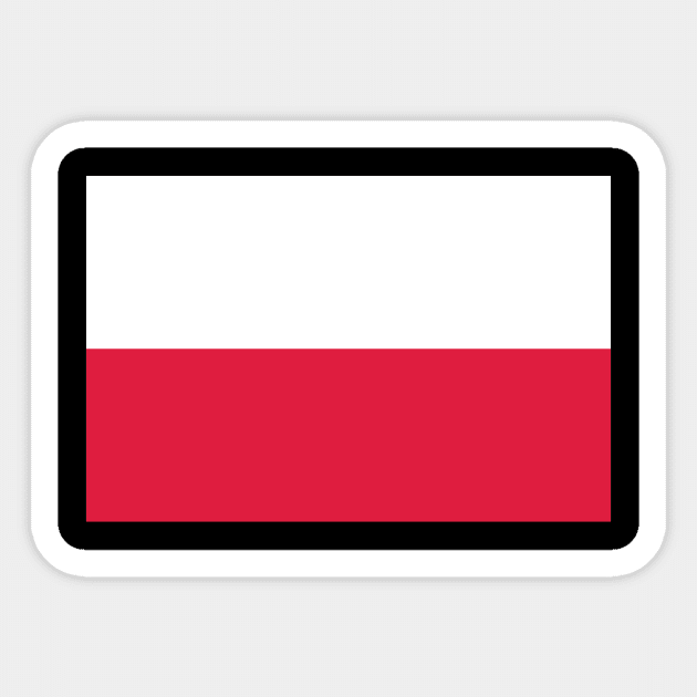 Poland Sticker by Wickedcartoons